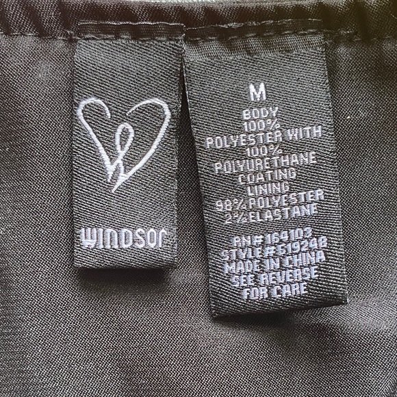 Windsor Black Faux Leather Crop Top - Picture 4 of 7